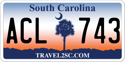 SC license plate ACL743