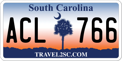 SC license plate ACL766