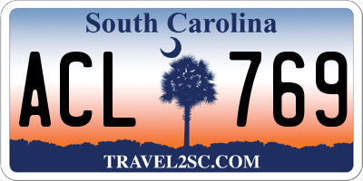 SC license plate ACL769