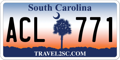 SC license plate ACL771