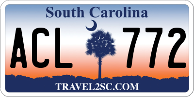 SC license plate ACL772