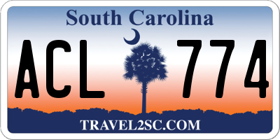SC license plate ACL774
