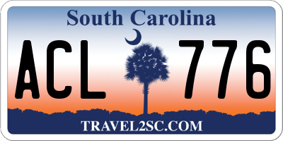 SC license plate ACL776