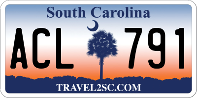 SC license plate ACL791