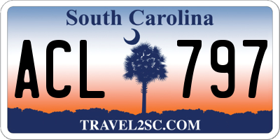 SC license plate ACL797