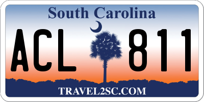 SC license plate ACL811