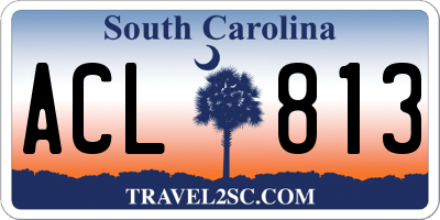 SC license plate ACL813