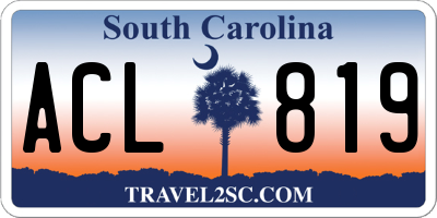 SC license plate ACL819