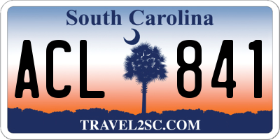 SC license plate ACL841