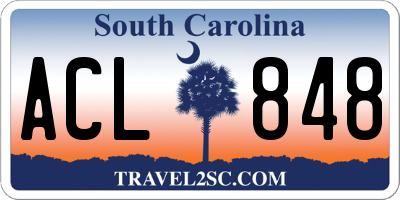 SC license plate ACL848