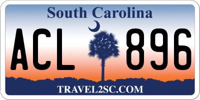 SC license plate ACL896