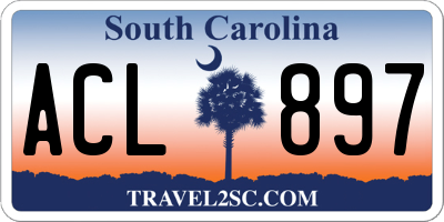 SC license plate ACL897