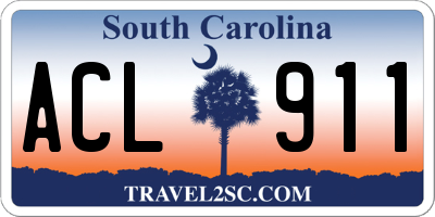 SC license plate ACL911