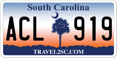 SC license plate ACL919
