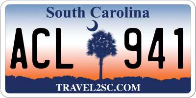 SC license plate ACL941