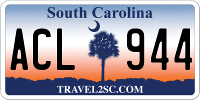SC license plate ACL944