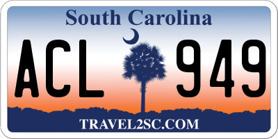 SC license plate ACL949