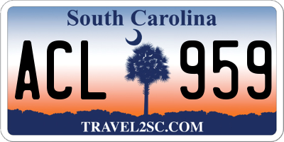 SC license plate ACL959