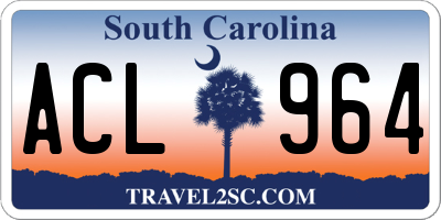 SC license plate ACL964