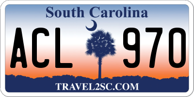 SC license plate ACL970