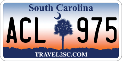 SC license plate ACL975