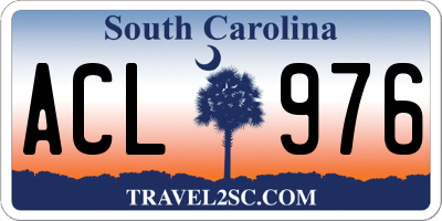 SC license plate ACL976