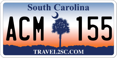 SC license plate ACM155
