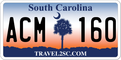 SC license plate ACM160