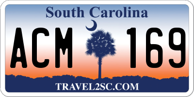SC license plate ACM169