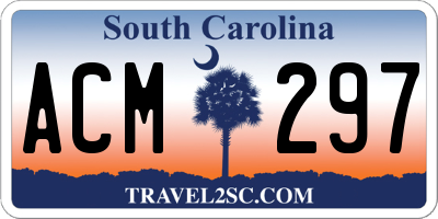 SC license plate ACM297
