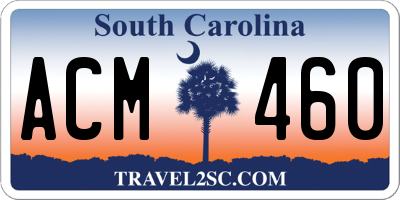 SC license plate ACM460