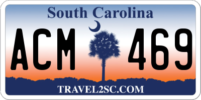 SC license plate ACM469