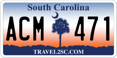 SC license plate ACM471