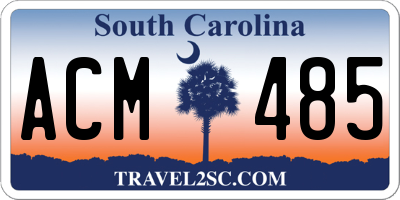 SC license plate ACM485