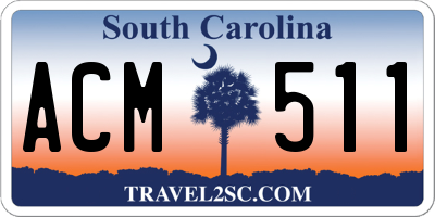 SC license plate ACM511