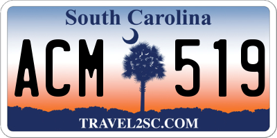 SC license plate ACM519
