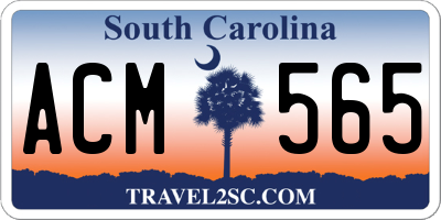 SC license plate ACM565