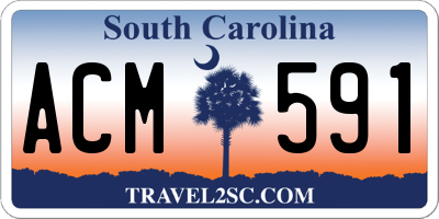 SC license plate ACM591