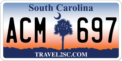 SC license plate ACM697