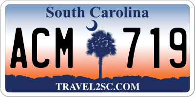 SC license plate ACM719