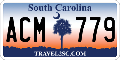 SC license plate ACM779