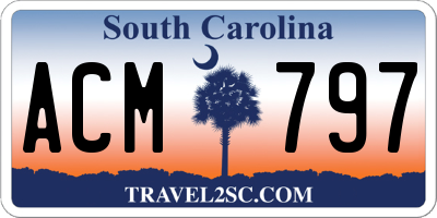 SC license plate ACM797