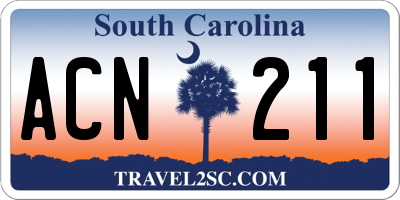 SC license plate ACN211