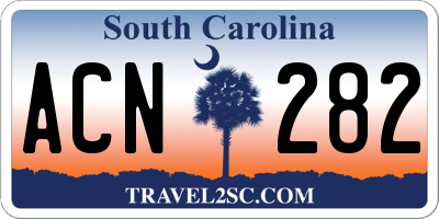 SC license plate ACN282