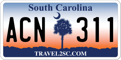 SC license plate ACN311