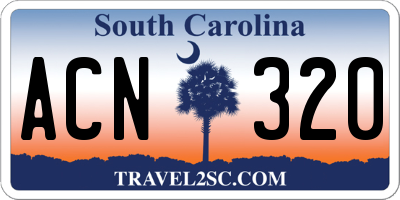 SC license plate ACN320