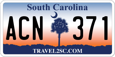 SC license plate ACN371