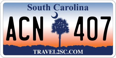 SC license plate ACN407