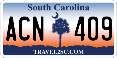 SC license plate ACN409