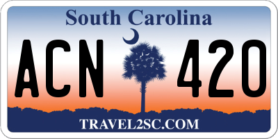 SC license plate ACN420